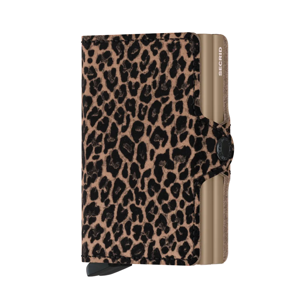 SECRID Twinwallet Leather - Leo Beige