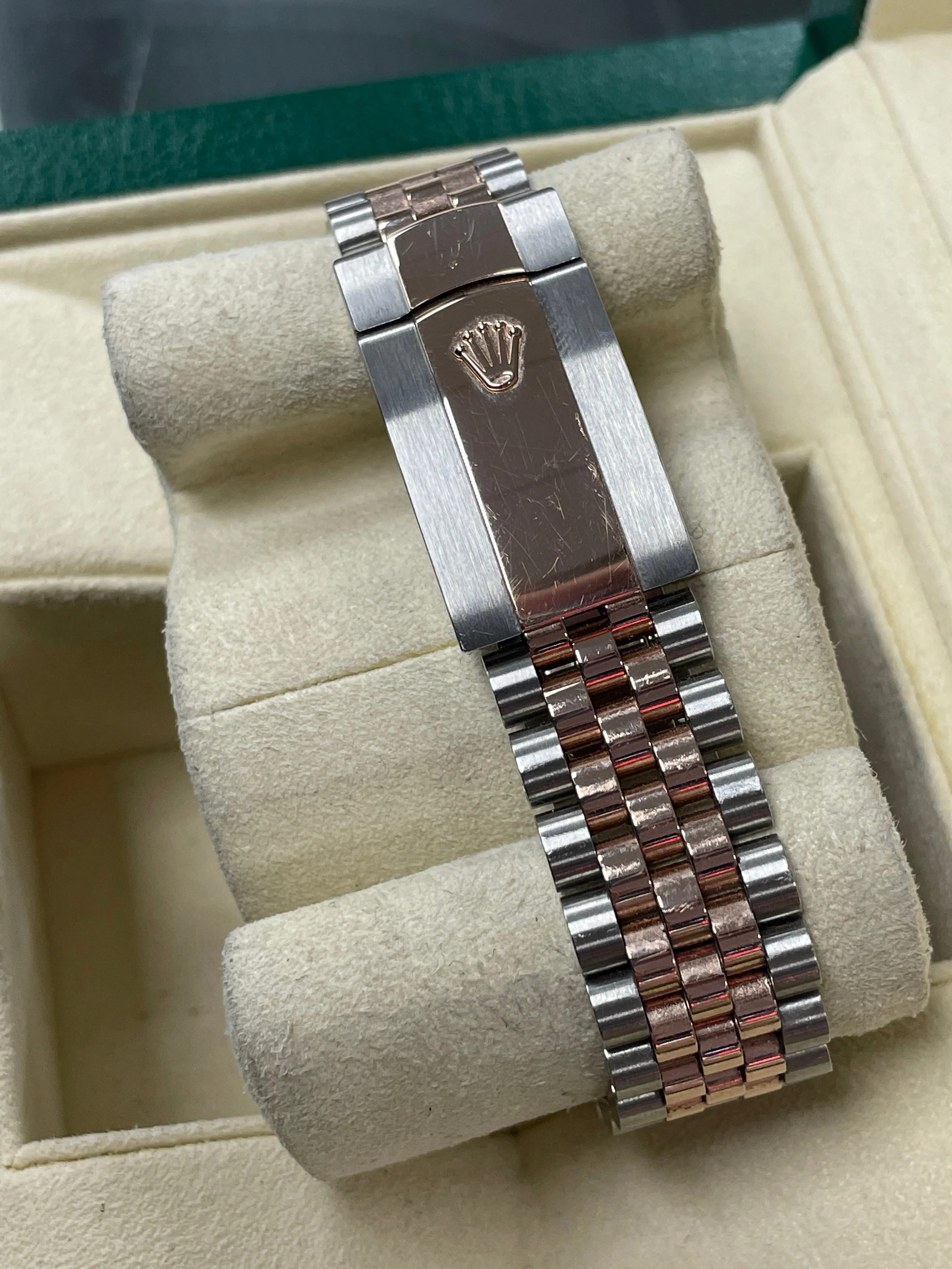 SEP 2021 Rolex DateJust 41 126331 WIMBLEDON Gray Everose Gold 18K Two Tone Watch