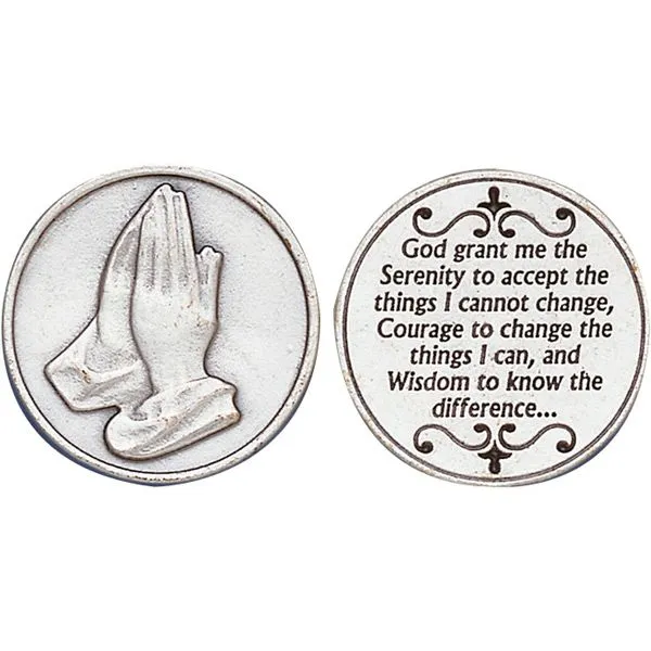 Serenity Prayer Catholic Pocket Coin