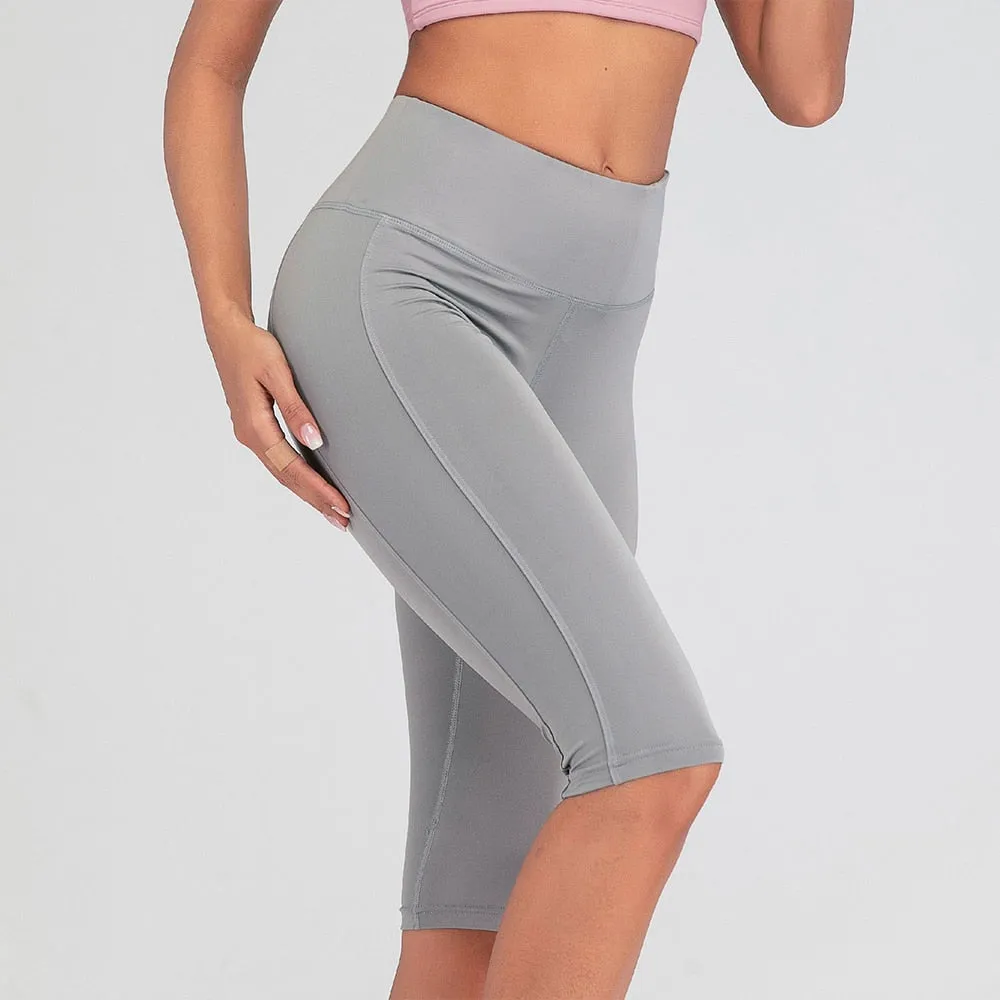 Sexy Women Stretch Biker Shorts Workout Leggings Neon Green Black Athletic Workout Fitness Jogger High Waist Yoga Shorts