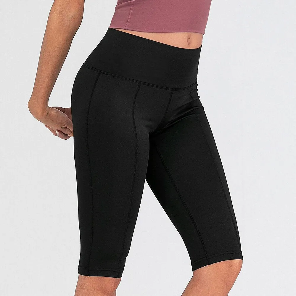 Sexy Women Stretch Biker Shorts Workout Leggings Neon Green Black Athletic Workout Fitness Jogger High Waist Yoga Shorts