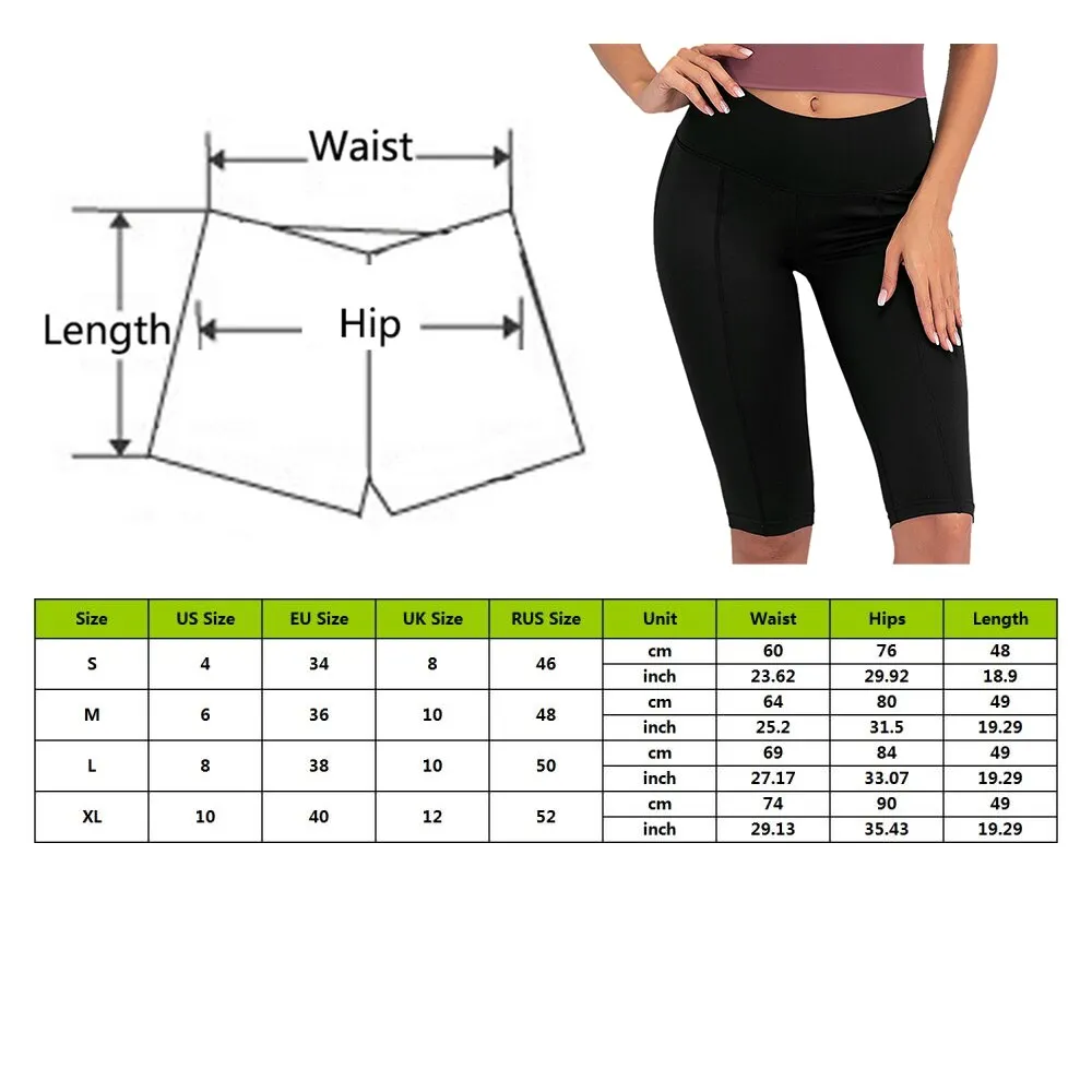 Sexy Women Stretch Biker Shorts Workout Leggings Neon Green Black Athletic Workout Fitness Jogger High Waist Yoga Shorts