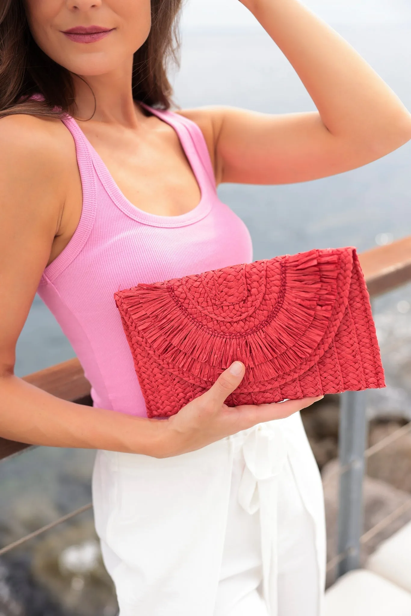 Shiraleah Sarah Clutch, Red
