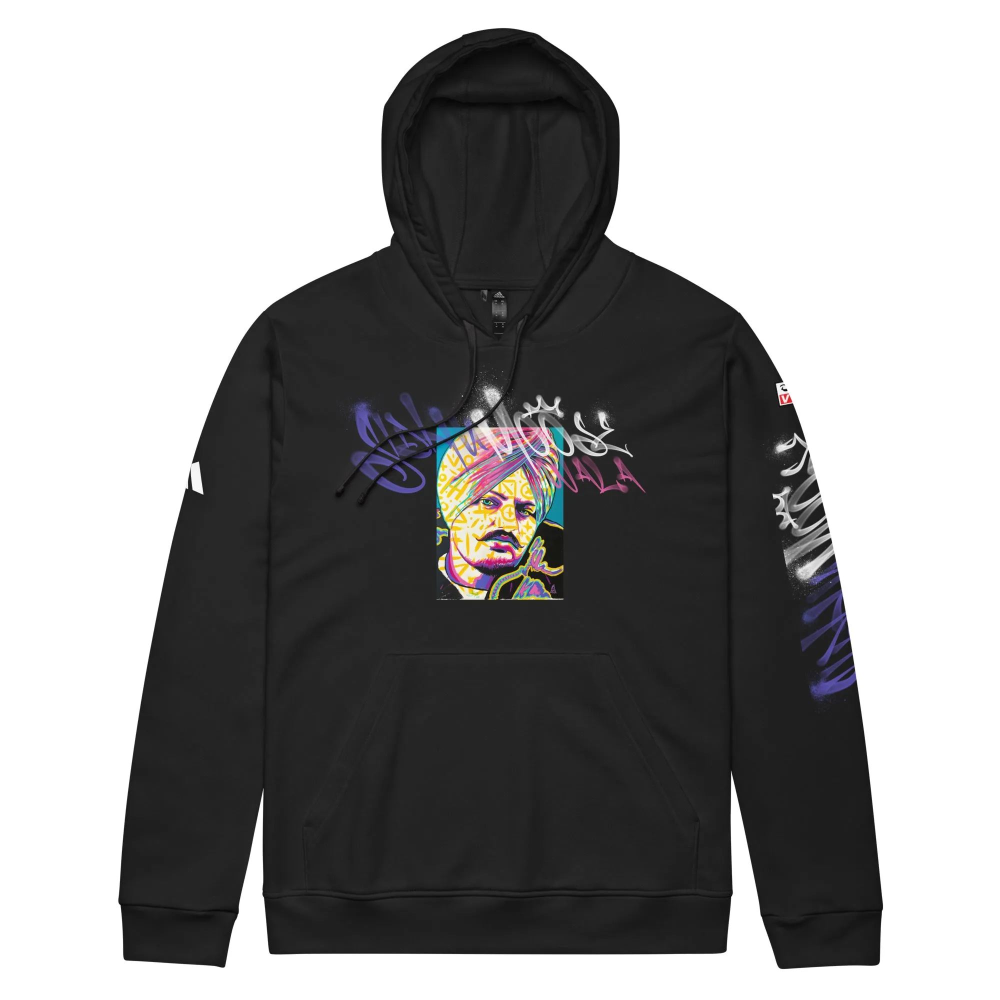 Sidhu Moose Wala Graffiti Vybe - adidas fleece hoodie