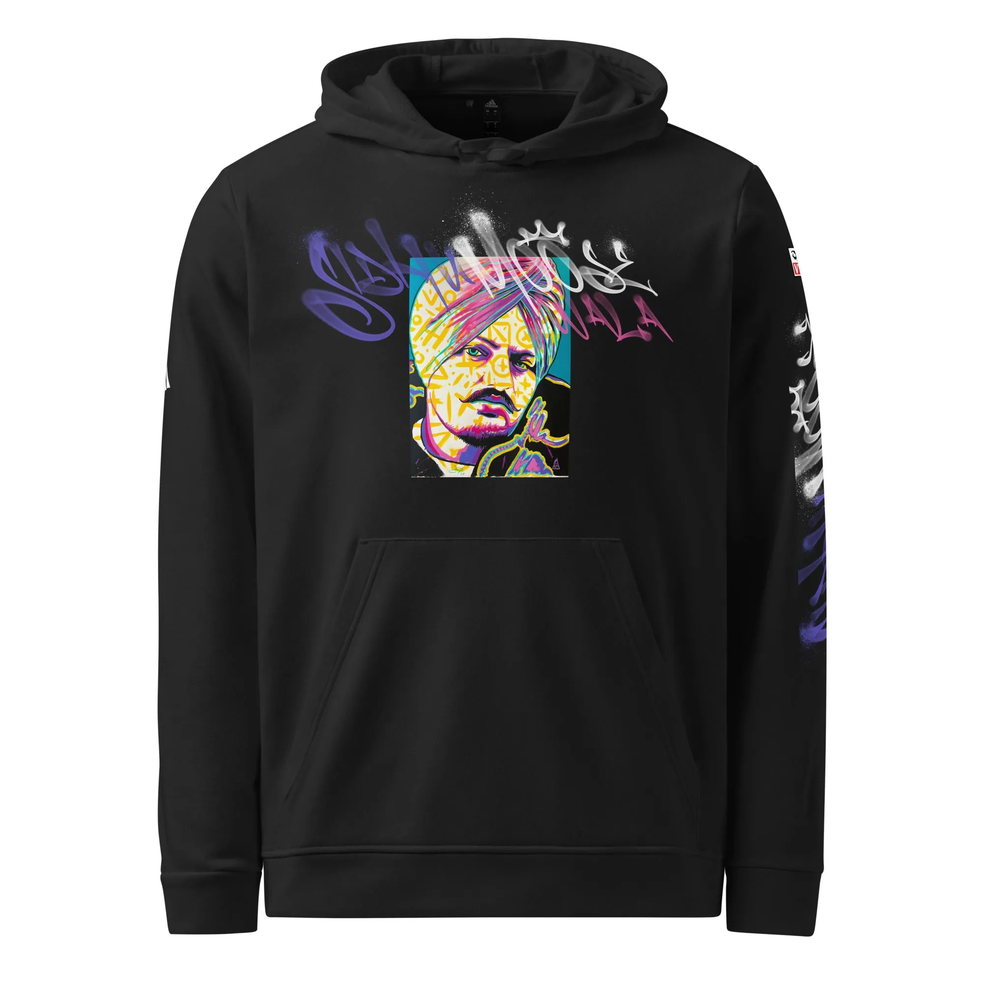 Sidhu Moose Wala Graffiti Vybe - adidas fleece hoodie