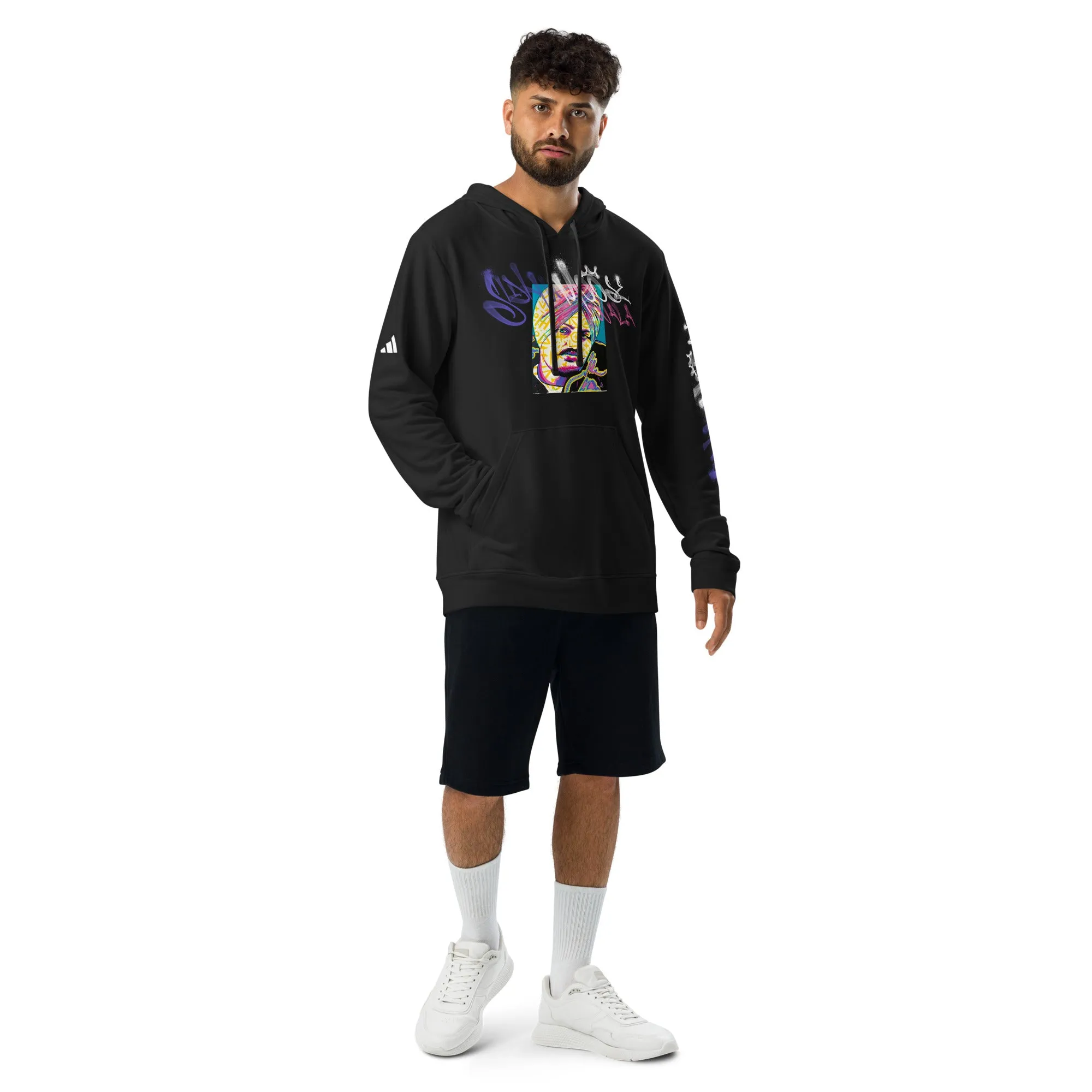 Sidhu Moose Wala Graffiti Vybe - adidas fleece hoodie