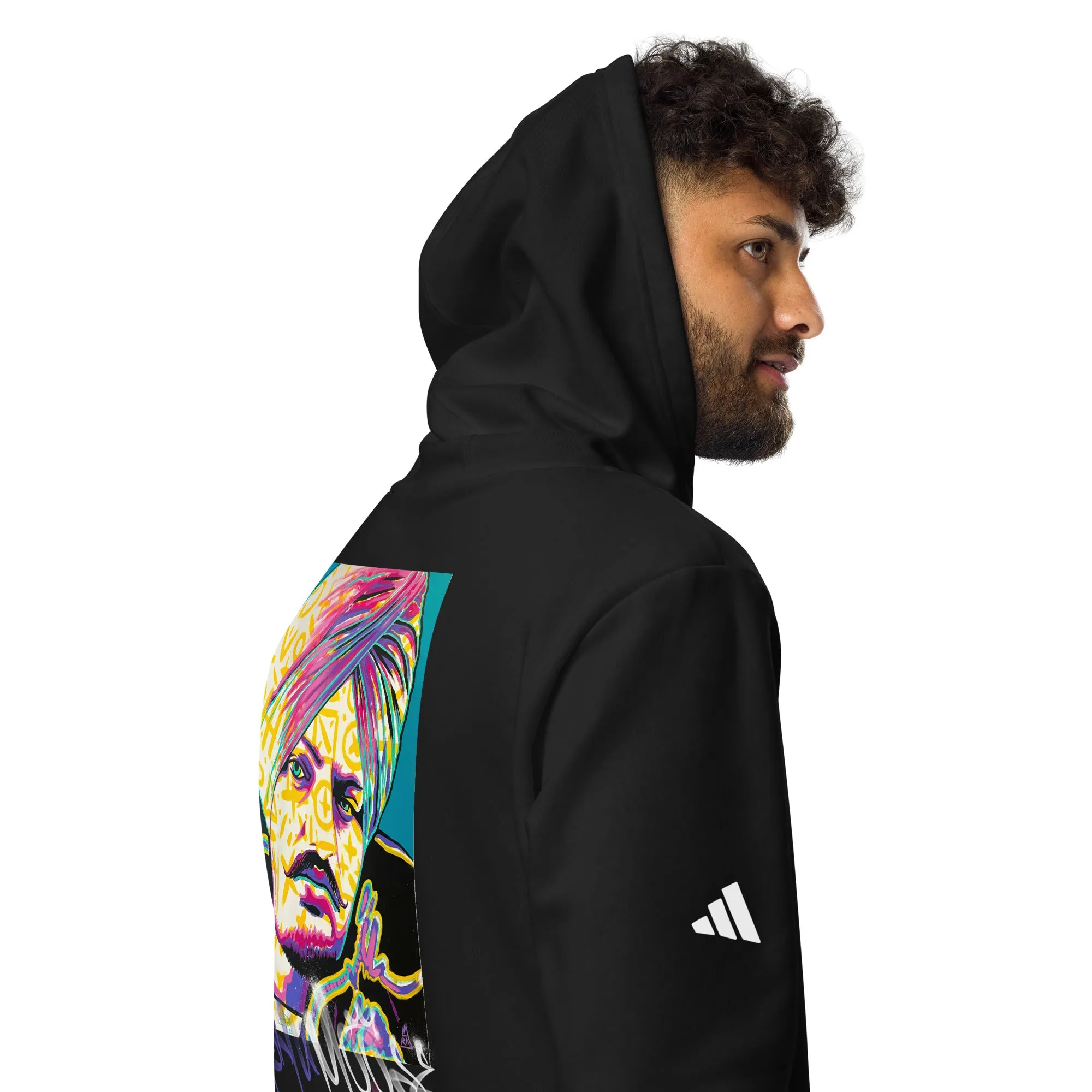 Sidhu Moose Wala Graffiti Vybe - adidas fleece hoodie