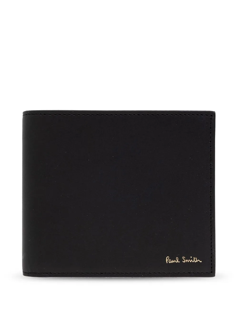 Signature stripe leather wallet
