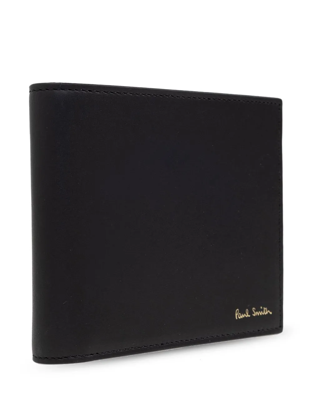 Signature stripe leather wallet