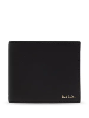 Signature stripe leather wallet