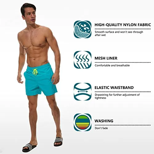 SILKWORLD Quick-Dry Swim Shorts