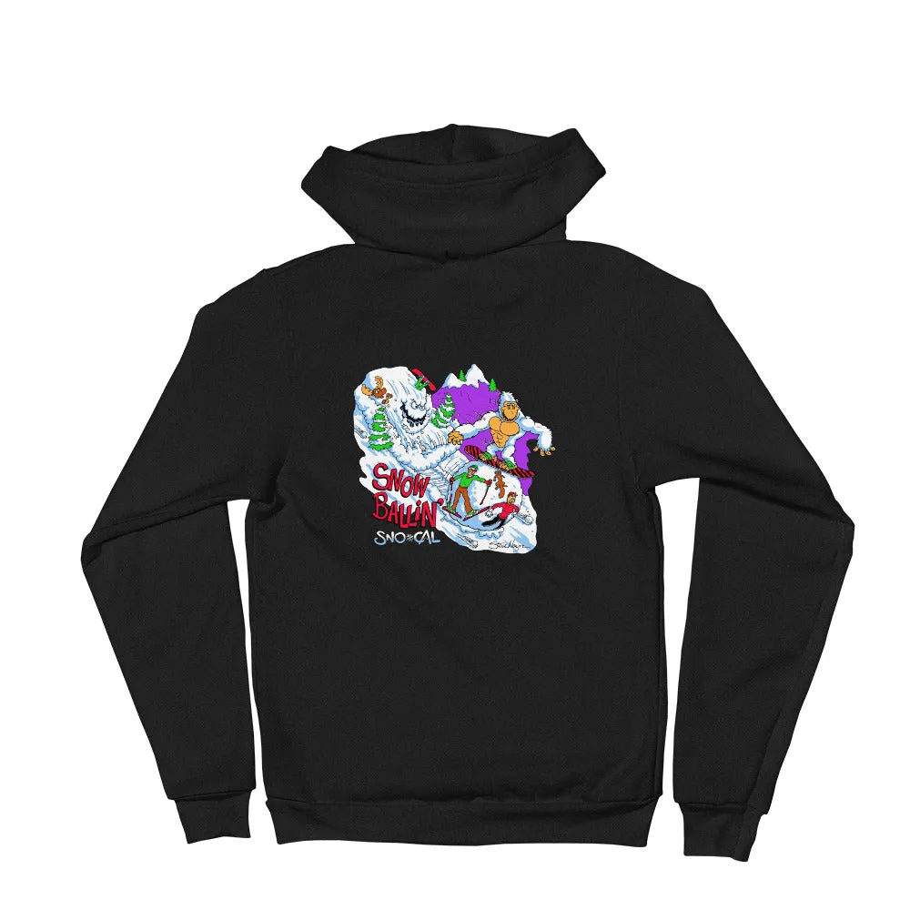 Sno Cal Snorilla Snow Ballin' Snowboard Hoodie