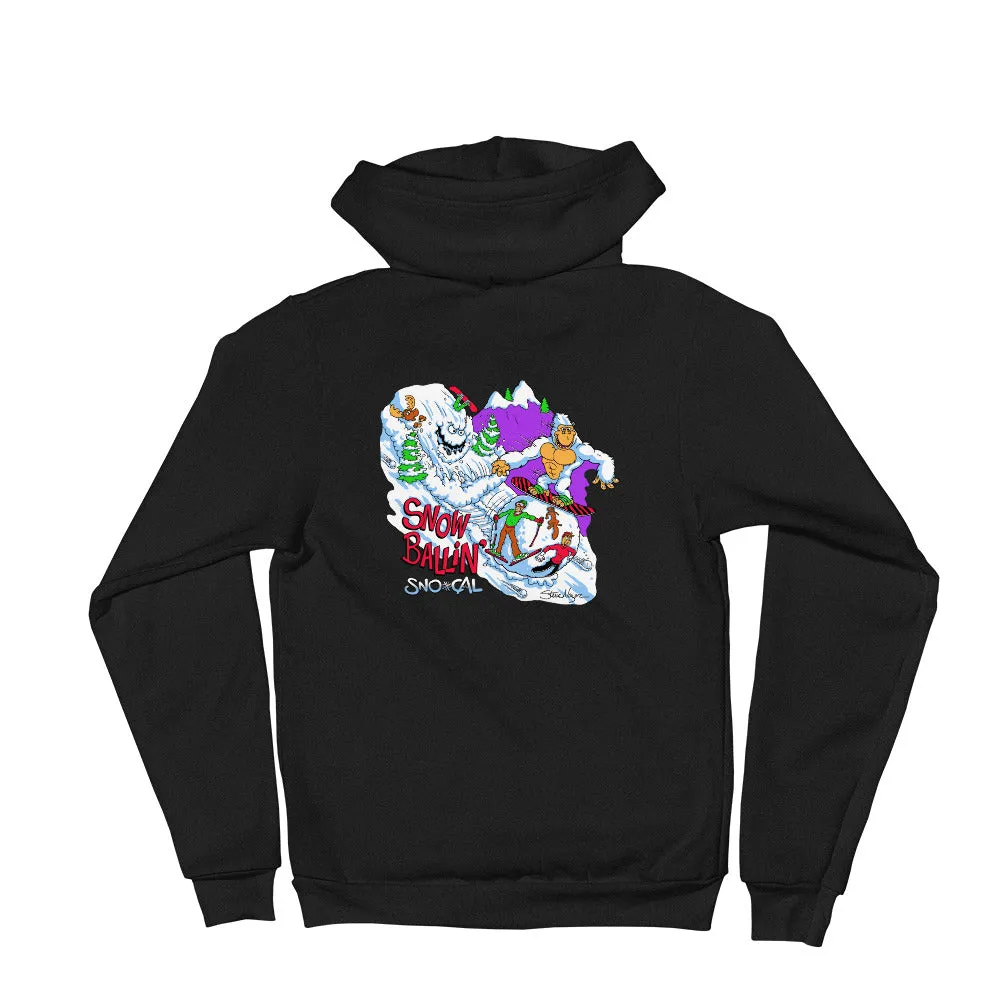 Sno Cal Snorilla Snow Ballin' Snowboard Hoodie