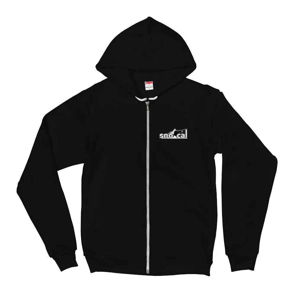 Sno Cal™  thick snow hoodie with white logo lettering