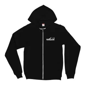 Sno Cal™  thick snow hoodie with white logo lettering