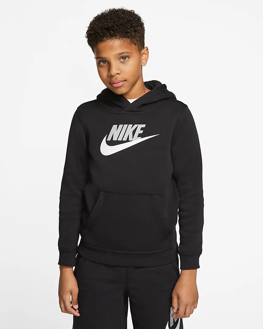 Sportswear Club Fleece Pullover Hoodie - Boys