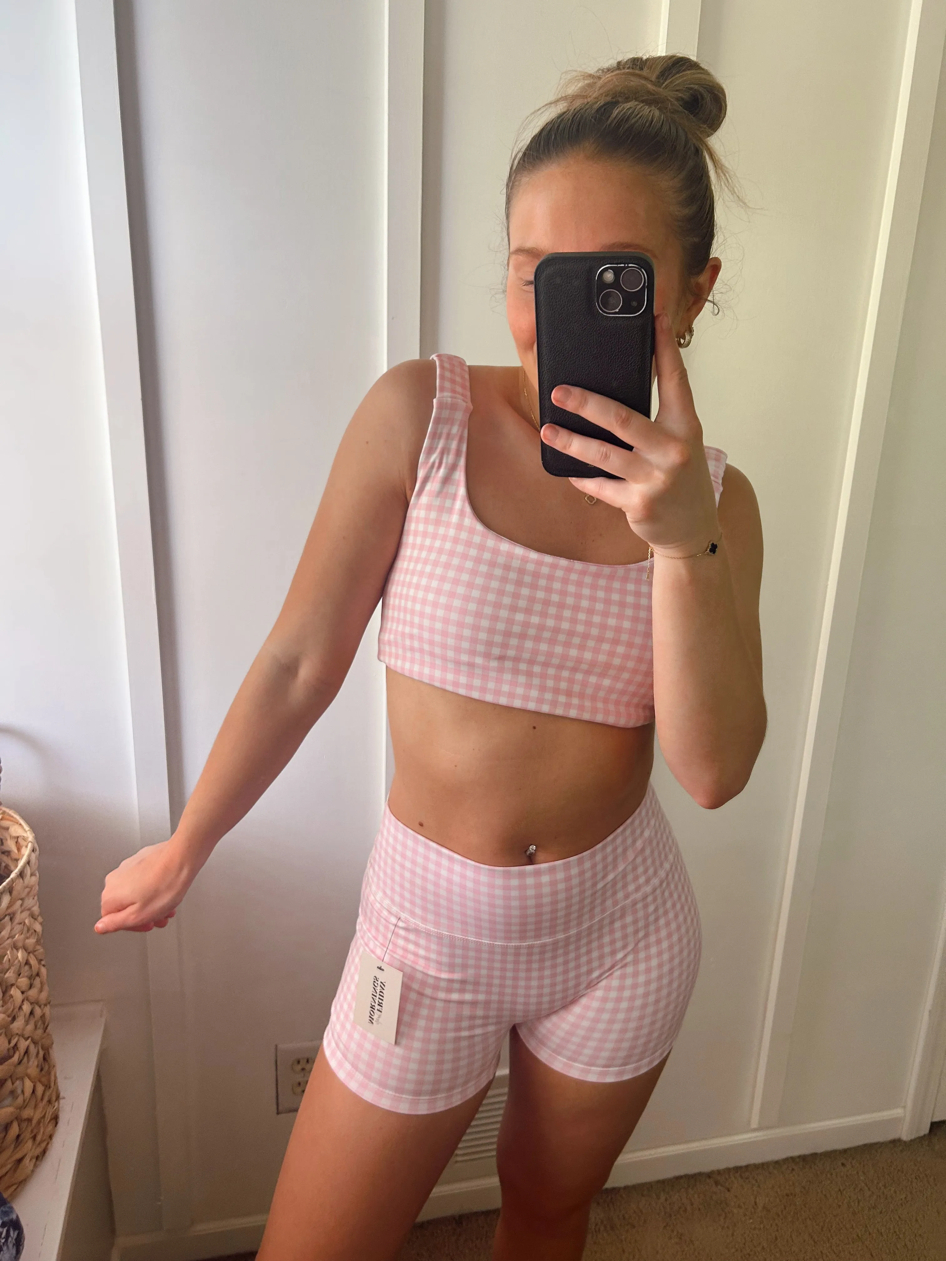 Spring Into Motion Biker Shorts - Pink