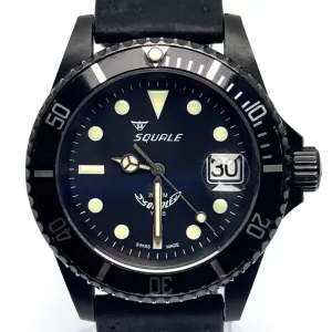 Squale Y1545 Automatic Black Dial Watch