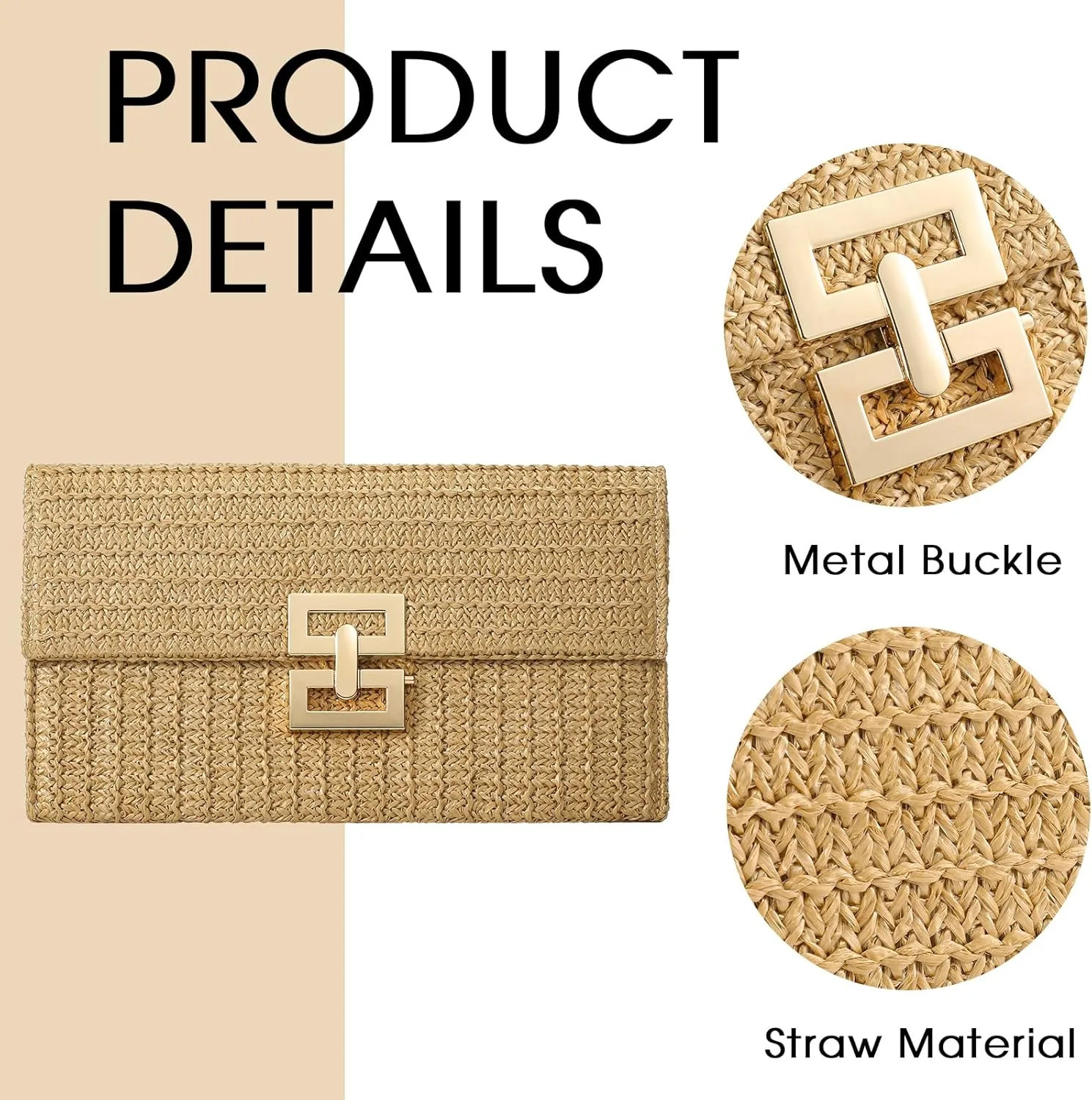 Straw Bag Woven Purse Straw Purse