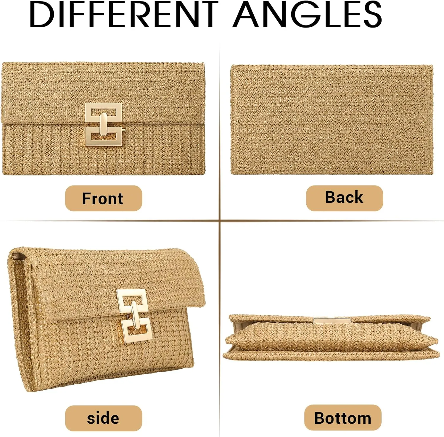 Straw Bag Woven Purse Straw Purse