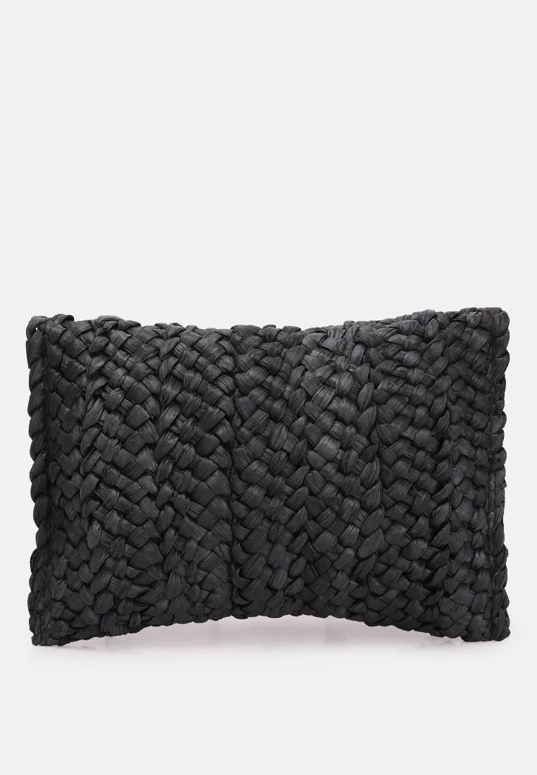 Straw Rope Clutch Bag