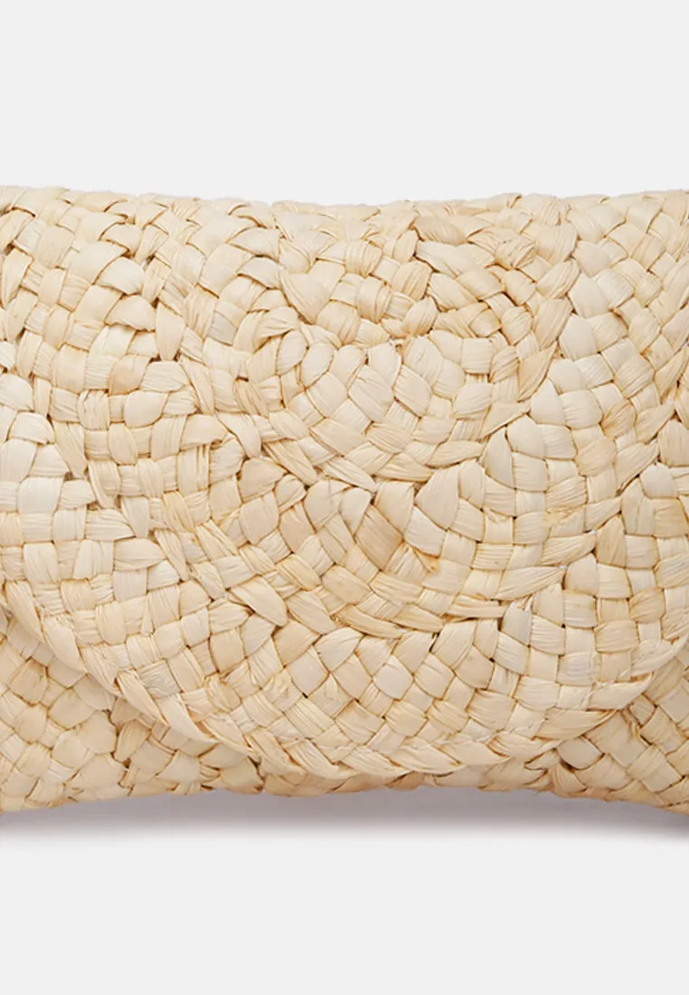 Straw Rope Clutch Bag