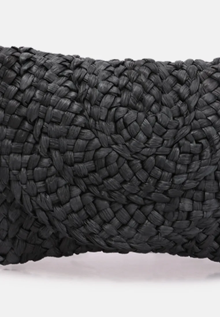 Straw Rope Clutch Bag