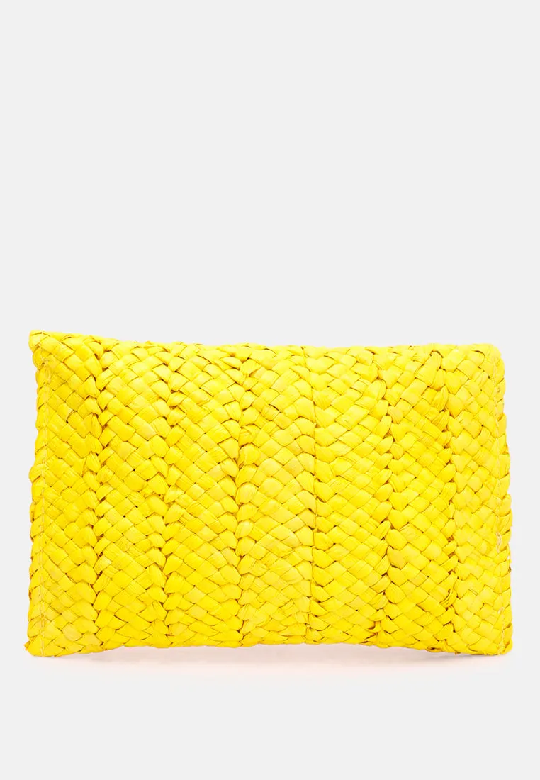 Straw Rope Clutch Bag