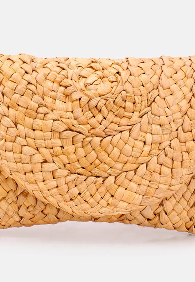 Straw Rope Clutch Bag