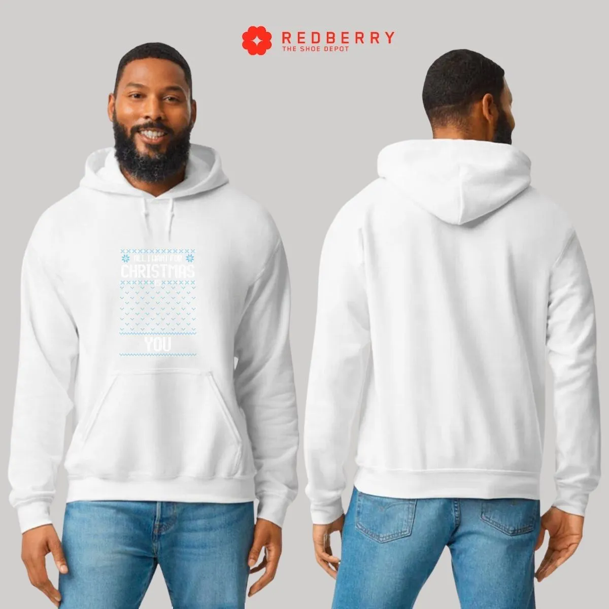 Sudadera Deportiva Hombre Navideña Hoodie 024