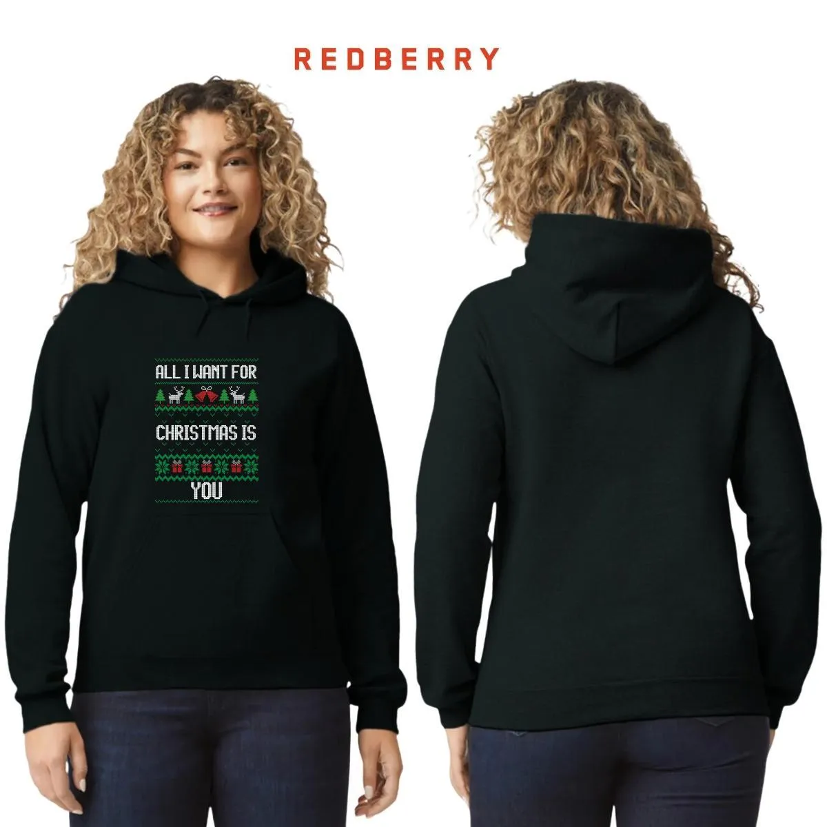 Sudadera Deportiva Mujer Navideña Hoodie 013