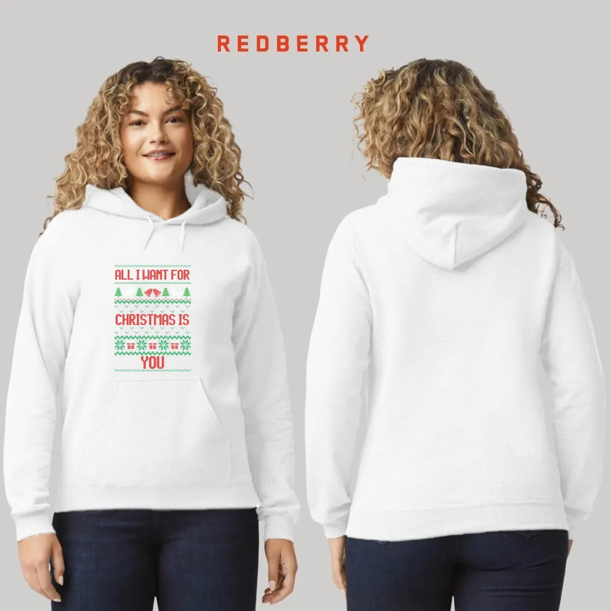 Sudadera Deportiva Mujer Navideña Hoodie 013