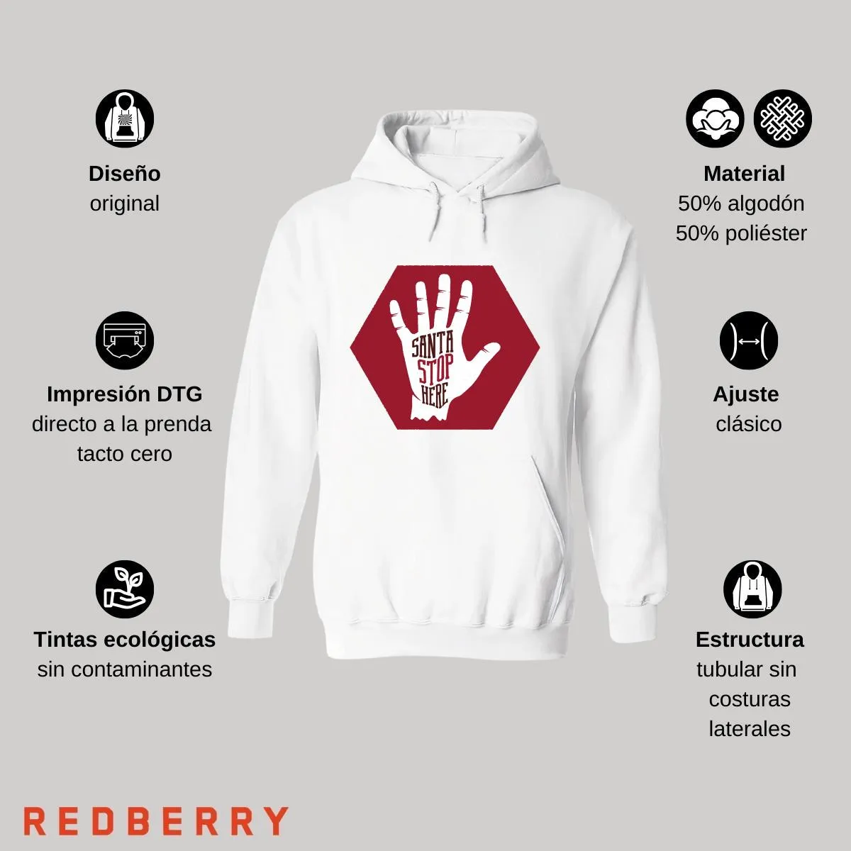 Sudadera Deportiva Mujer Navideña Hoodie 028