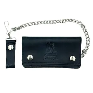 Suicidal Skates - Cross Large Oil Tan Leather Chain Wallet