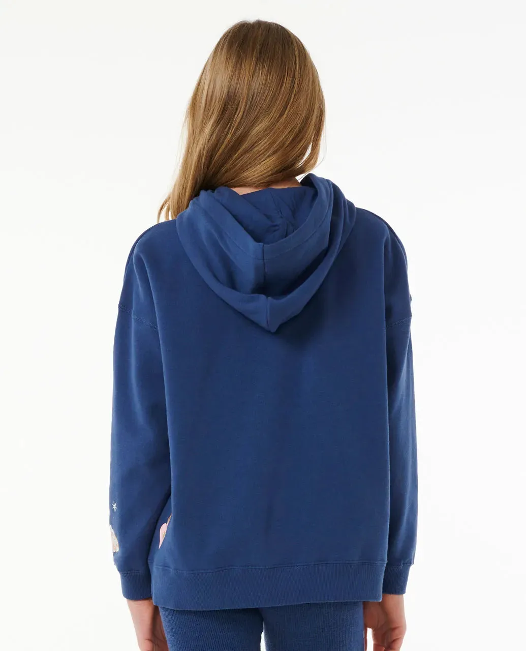 SUMMER SOLSTICE HOOD - GIRL - WASHED NAVY