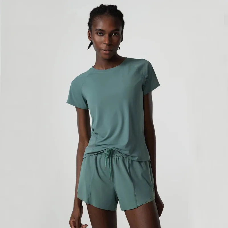 Summer Two Piece Set Quick Dry Loose Clothes