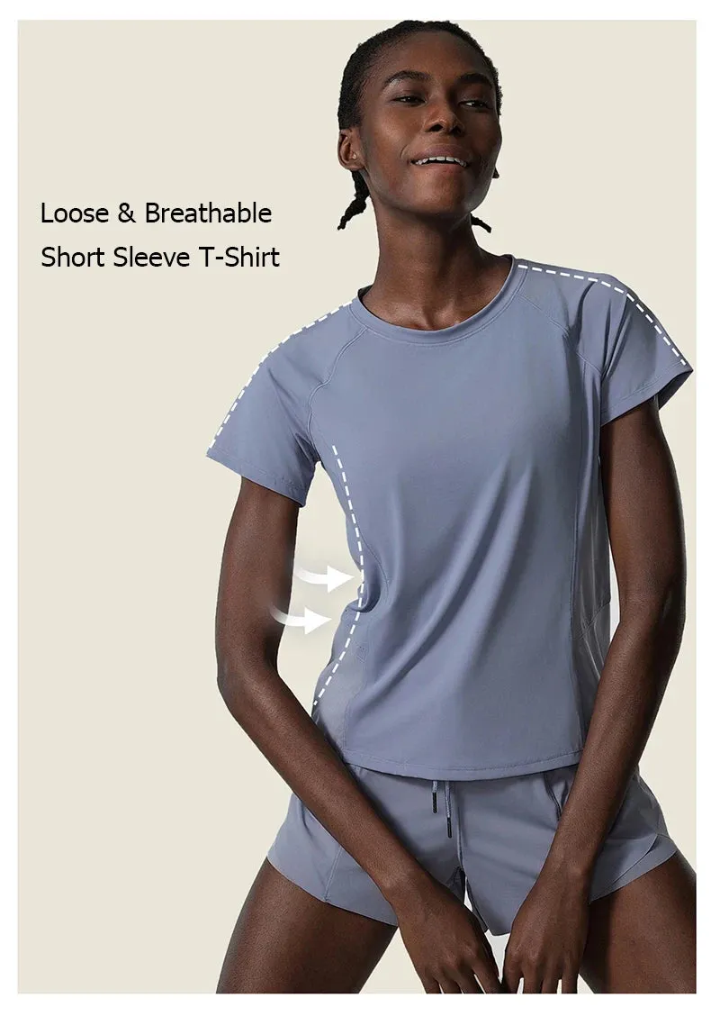 Summer Two Piece Set Quick Dry Loose Clothes