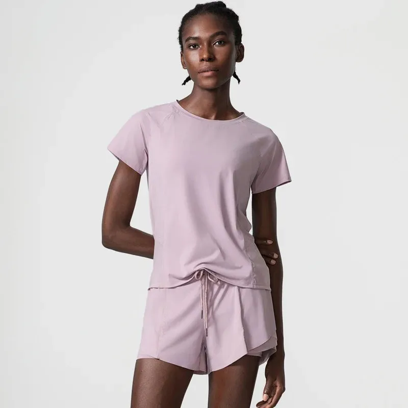 Summer Two Piece Set Quick Dry Loose Clothes