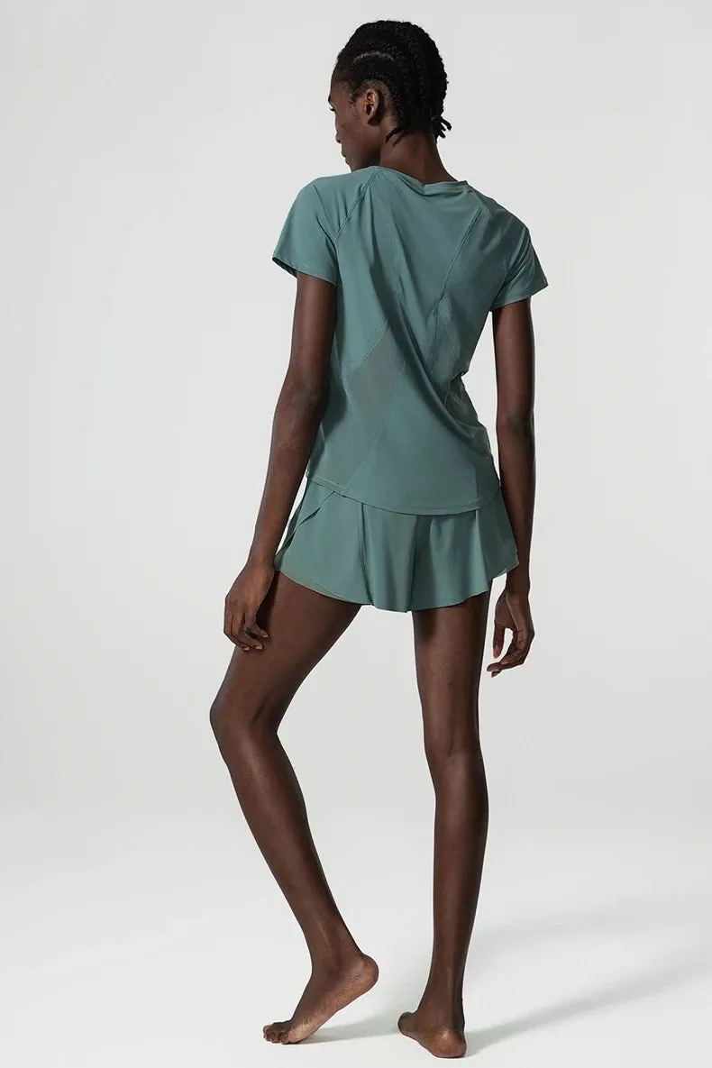 Summer Two Piece Set Quick Dry Loose Clothes