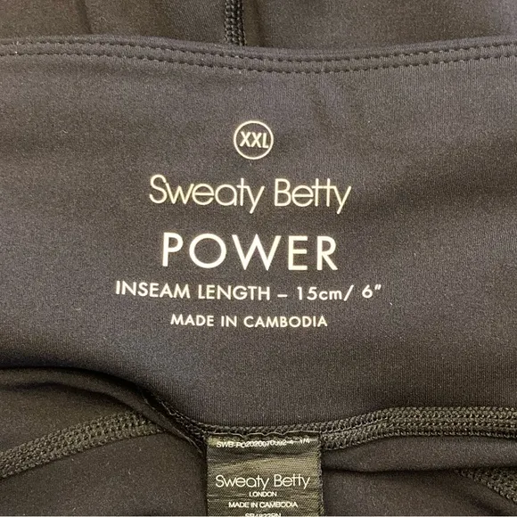 Sweaty Betty Power 6&quot; Biker Shorts in Black