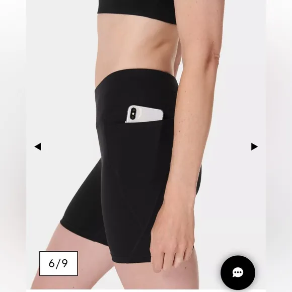 Sweaty Betty Power 6&quot; Biker Shorts in Black