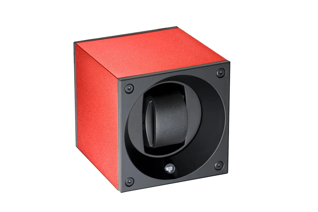 Swiss Kubik Masterbox Single Aluminum Watch Winder - Red