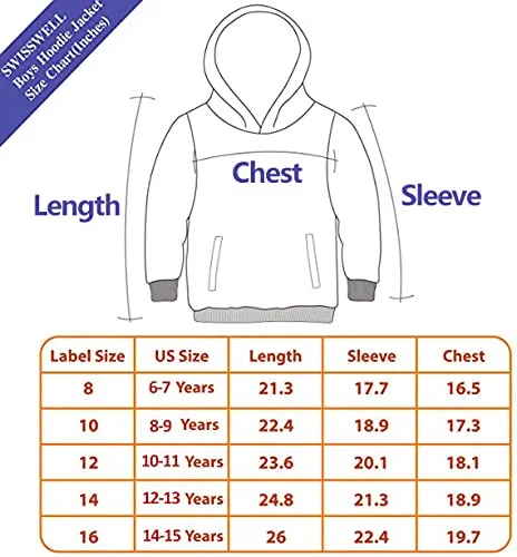 SWISSWELL Kids' Full-Zip Fleece Jacket.