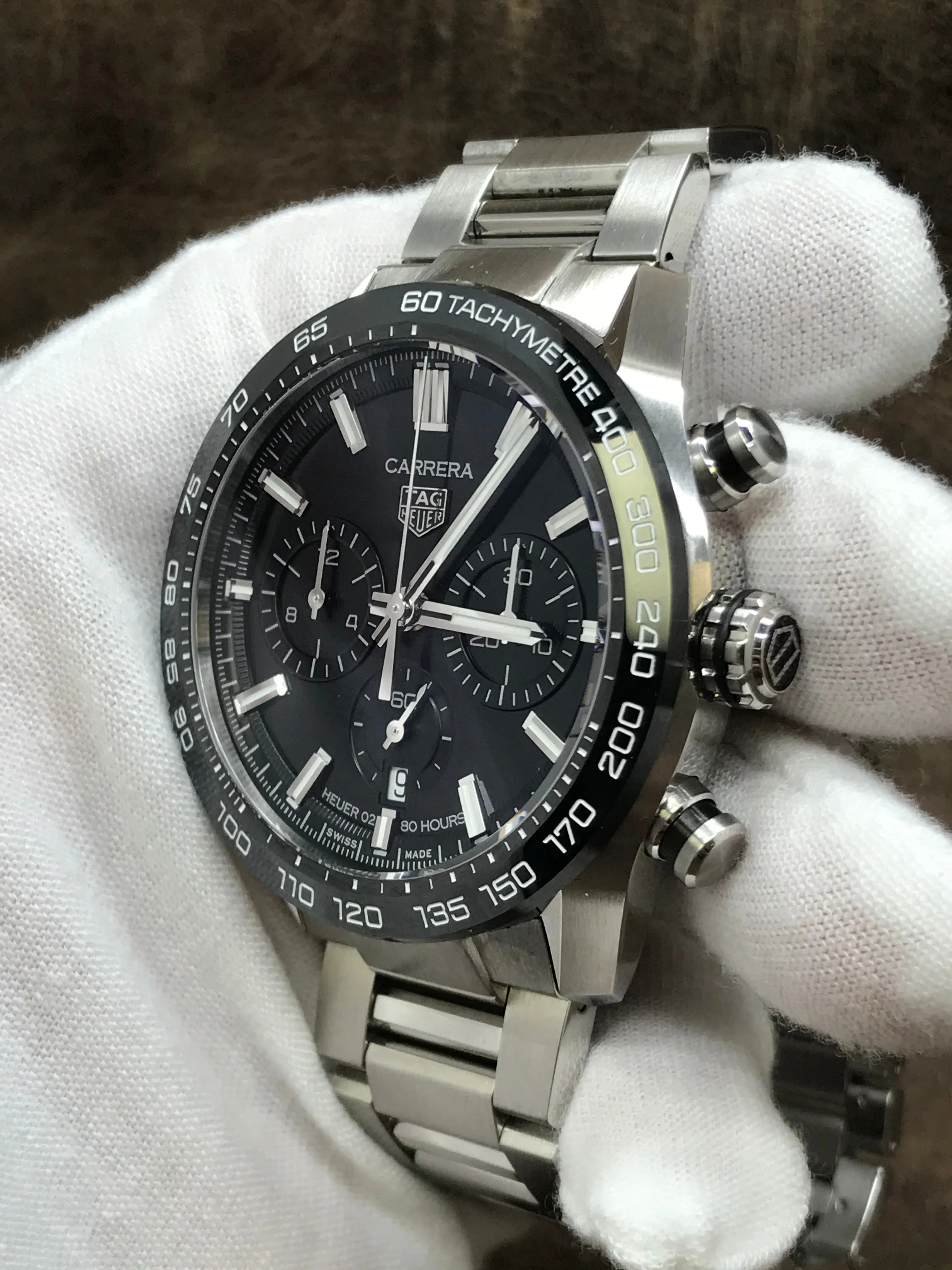TAG Heuer Carrera Calibre HEUER 02 CBN2A1B Black Dial Automatic Men's Watch