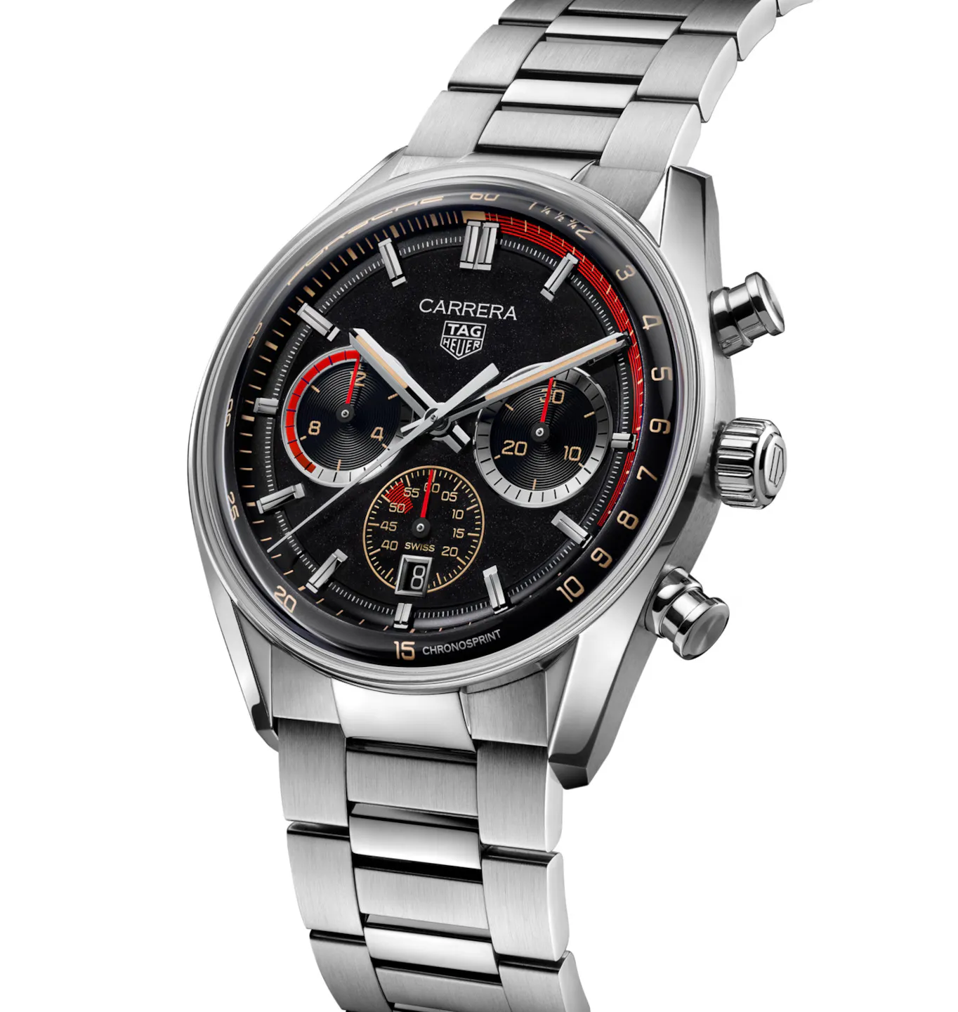 TAG Heuer Carrera Chronosprint X Porsche Rallye Watch with Stainless Steel Bracelet