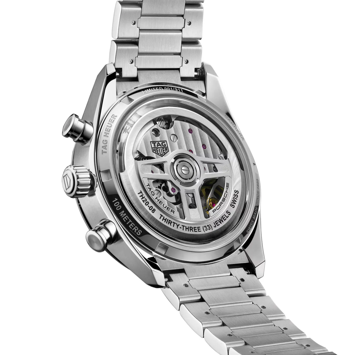 TAG Heuer Carrera Chronosprint X Porsche Rallye Watch with Stainless Steel Bracelet