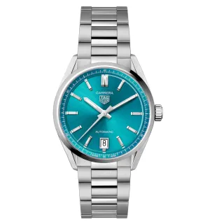 TAG Heuer Carrera Date Watch with Turquoise Dial