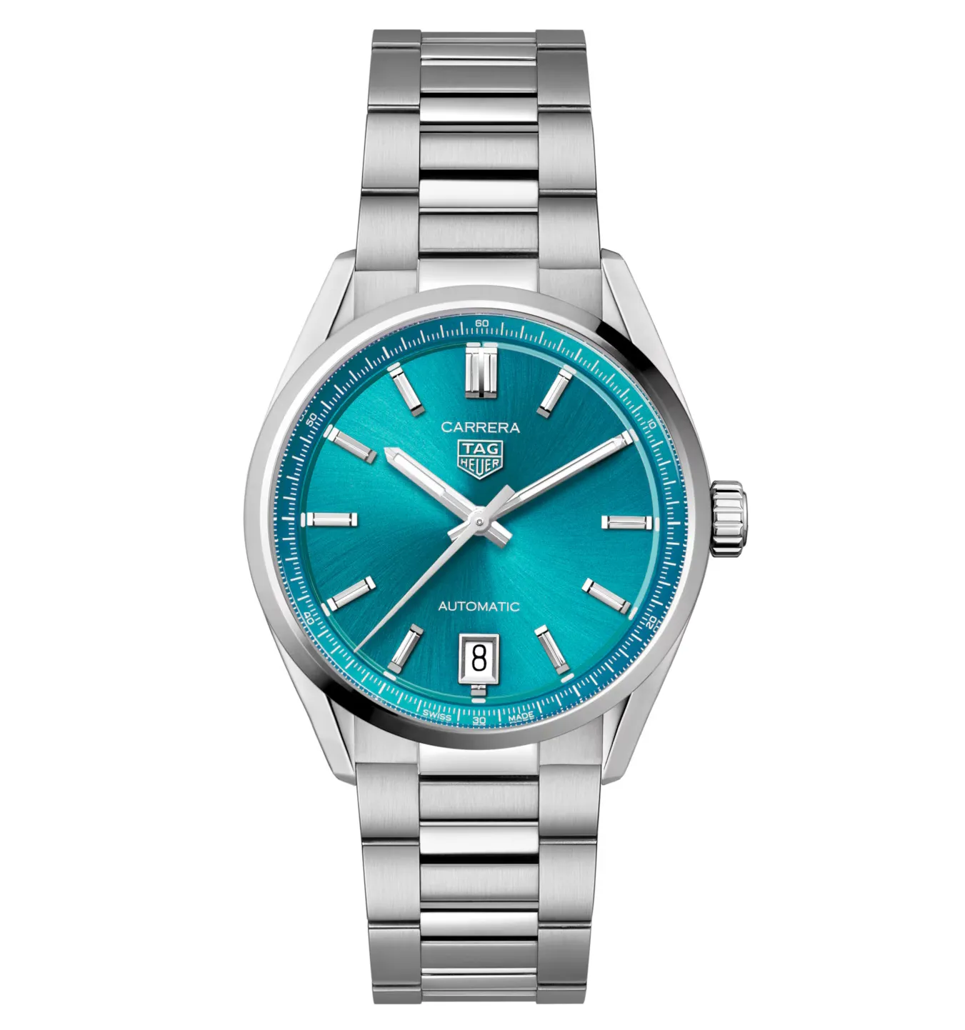 TAG Heuer Carrera Date Watch with Turquoise Dial