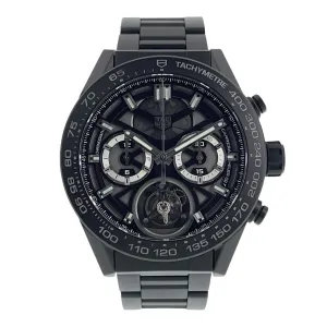 Tag Heuer Carrera Heuer 02T Ceramic Black Dial 45mm Automatic Men’s CAR5A90