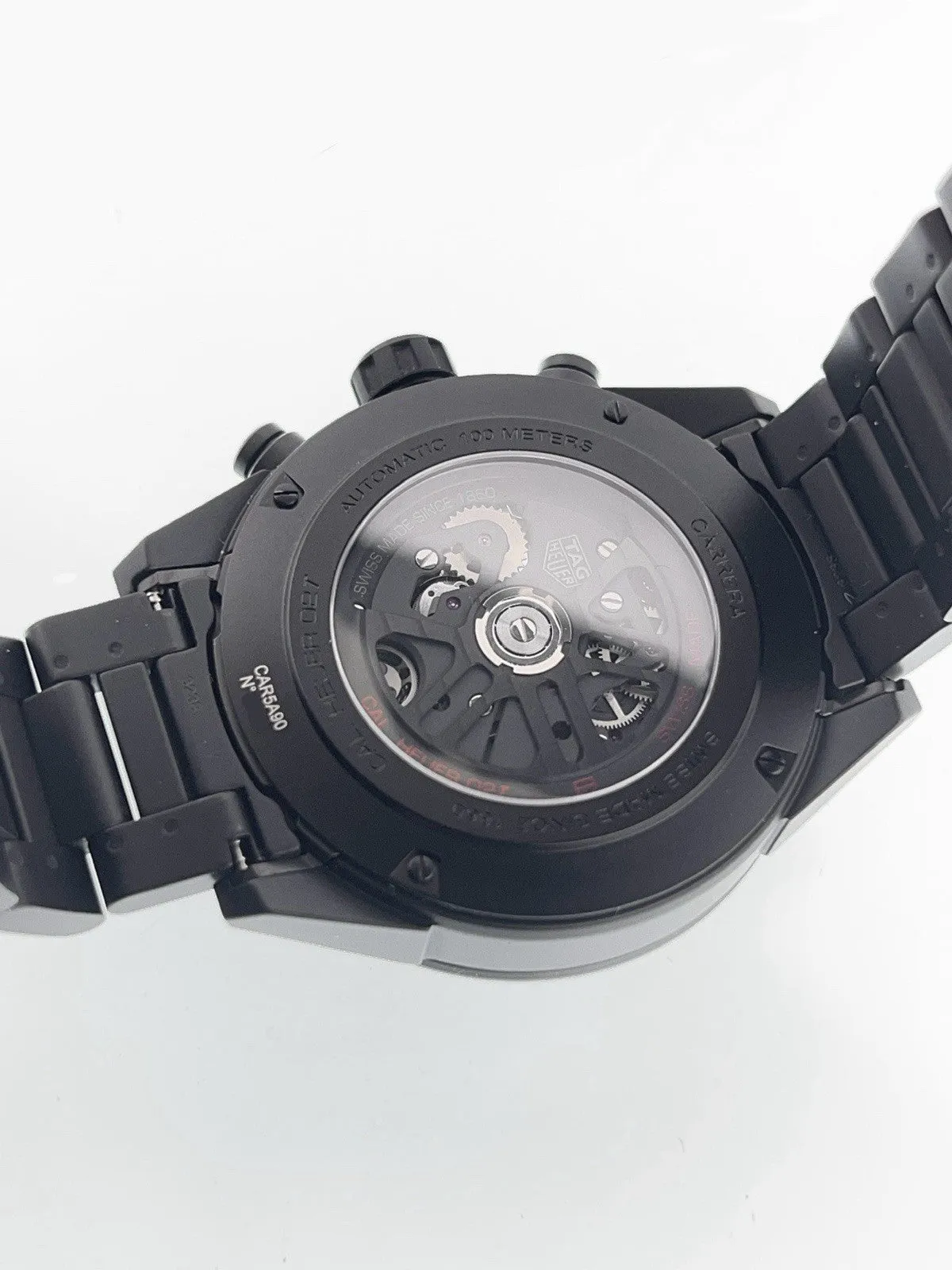 Tag Heuer Ceramic Tourbillon Skeleton Dial 45mm Automatic Men’s Watch CAR5A90